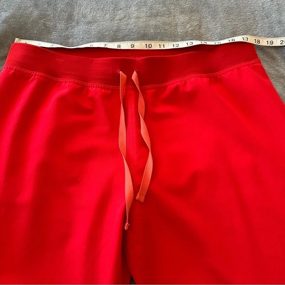Figs Pisco Basic scarlet Red Straight Leg Scrub Pants Size L PO3684